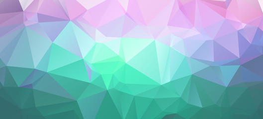 Fototapeta premium Abstract low poly background of triangles in blue colors