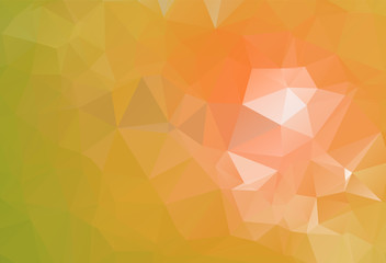 Light Yellow vector triangle mosaic template