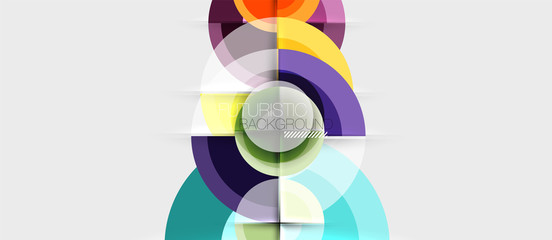 Obraz premium Geometric design abstract background - circles