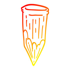 warm gradient line drawing cartoon vampire stake