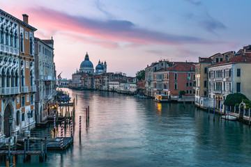 Fototapeta premium Architecture of Venice, Italy at sunrise. Travel background.