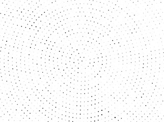 Radiating from the center dotted rays, lines