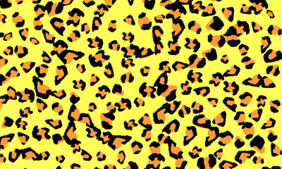 Leopard print design. Animal skin pattern.