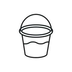 bucket vector icon