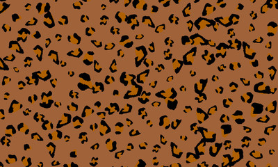Leopard print design. Animal skin pattern.