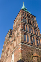 Towers of the Nicholas church in Stralsund, Germany
