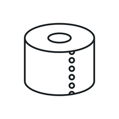 toilet paper vector icon