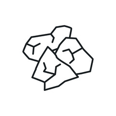 garbage pile vector icon