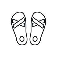 flip-flops vector icon