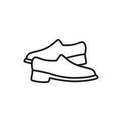 man shoes vector icon
