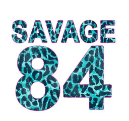 leopard patterned number, t-shirt graphic