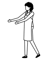 gardener woman work gardening design