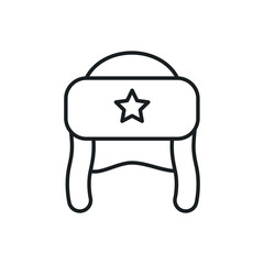 ear-flap vector icon