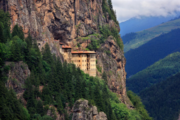 Sumela monastery one of the most impressive sights in the whole Black Sea region, in Altindere...