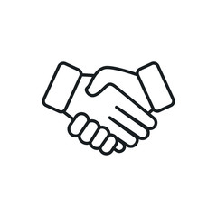 handshake vector icon