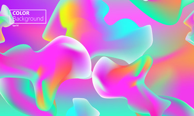 Pink background. Dynamic shapes