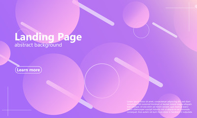 Obraz premium Landing page. Geometric background.