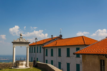 View of village in the Sacro Monte di Varese