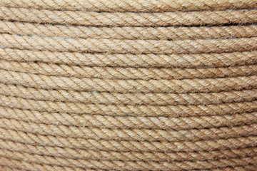 brown hemp rope texture with fine threads