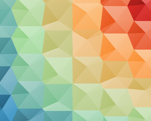 Abstract Delaunay Voronoi trianglify color diagram background illustration