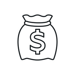 money bag vector icon