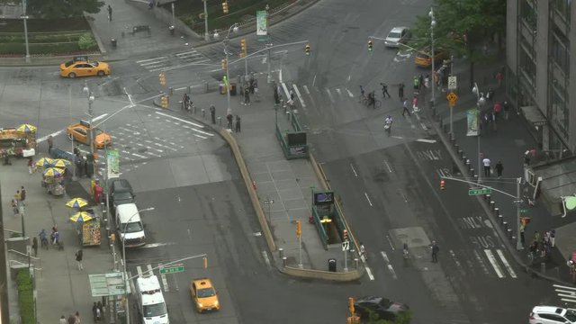 New York City, USA - June 5, 2019 - Timelapse of NYC from above