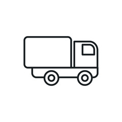 Fototapeta premium truck vector icon