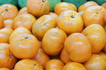 orange pile. Orange is a fresh tropical fruit
