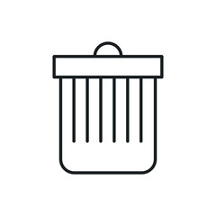 trash bin vector icon