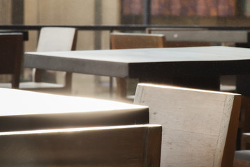 Luxury exterior and interior design of coffee shop or restaurant