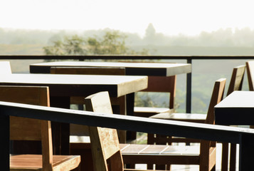 Fototapeta premium Luxury exterior and interior design of coffee shop or restaurant