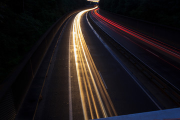 Lichtzeichen Autobahn