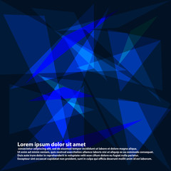 Abstract dark blue background vector image