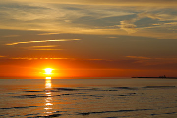 Fototapeta premium Epic sunset over the Baltic sea