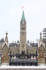 Naklejka premium the clock tower of parlament