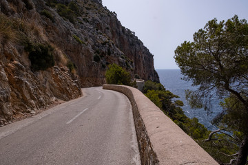 Spanish coastal road