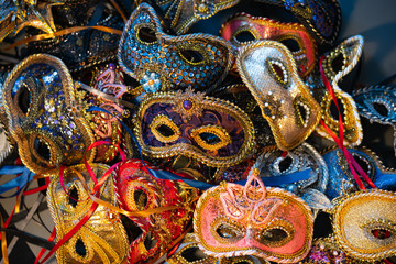 Traditional, Venetian carnival masks, hand-made.