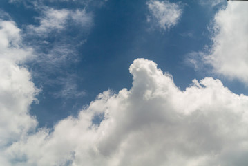 blue sky with white clouds