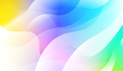 Geometric Wave Shape with Gradient Blurred Abstract Background. For Greeting Card, Flyer, Poster, Brochure, Banner Calendar. Vector Illustration.