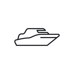 yacht vector icon