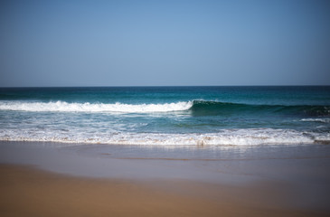 Bonito paisaje de la playa