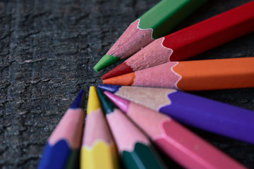 Colored pencils Background