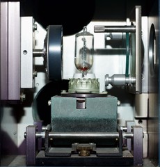 The lamp house of the film printer machine.