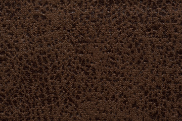Fototapeta premium Saturated fabric texture in chocolate colour.