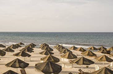 Tunisia, sandy beach and sea, good for leisure