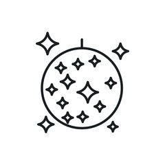 disco ball vector icon