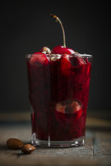 pudding chia et cerises