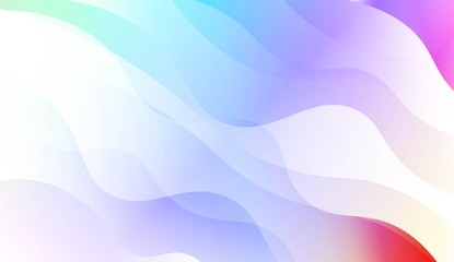 Abstract Geometric Wave Shape with Gradient Soft Colorful Background. For Your Design Wallpaper, Presentation, Banner, Flyer, Cover Page, Landing Page. Vector Illustration.