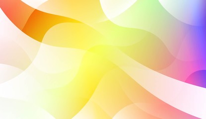 Geometric wave shape with Smooth Abstract Colorful Gradient Backgrounds. For Brochure, Banner, Wallpaper, Mobile Screen. Vector Illustration.