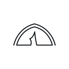 tent vector icon